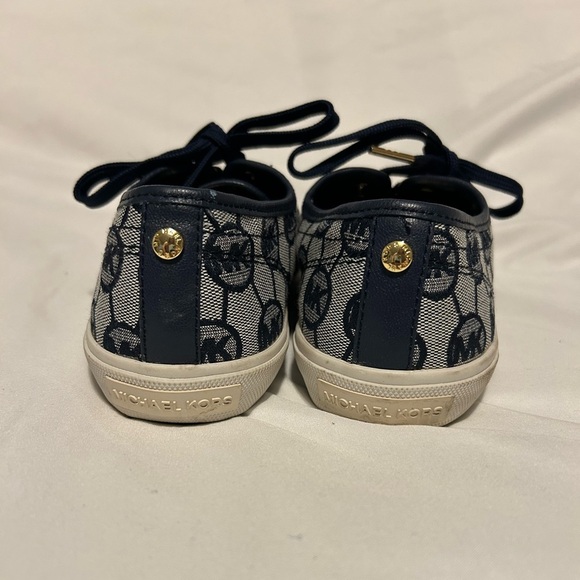 Michael Kors Boerum Navy Monogram Sneakers - size 8 MK - Picture 5 of 9